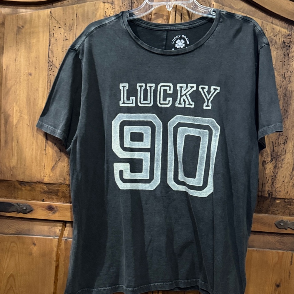 Lucky Brand Black Graphic '90' Tee